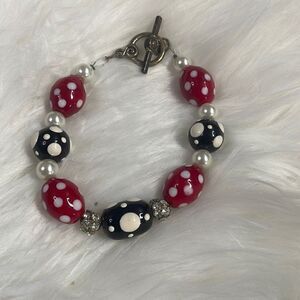 Disney Inspired Handcrafted Bead Bracelet 9”